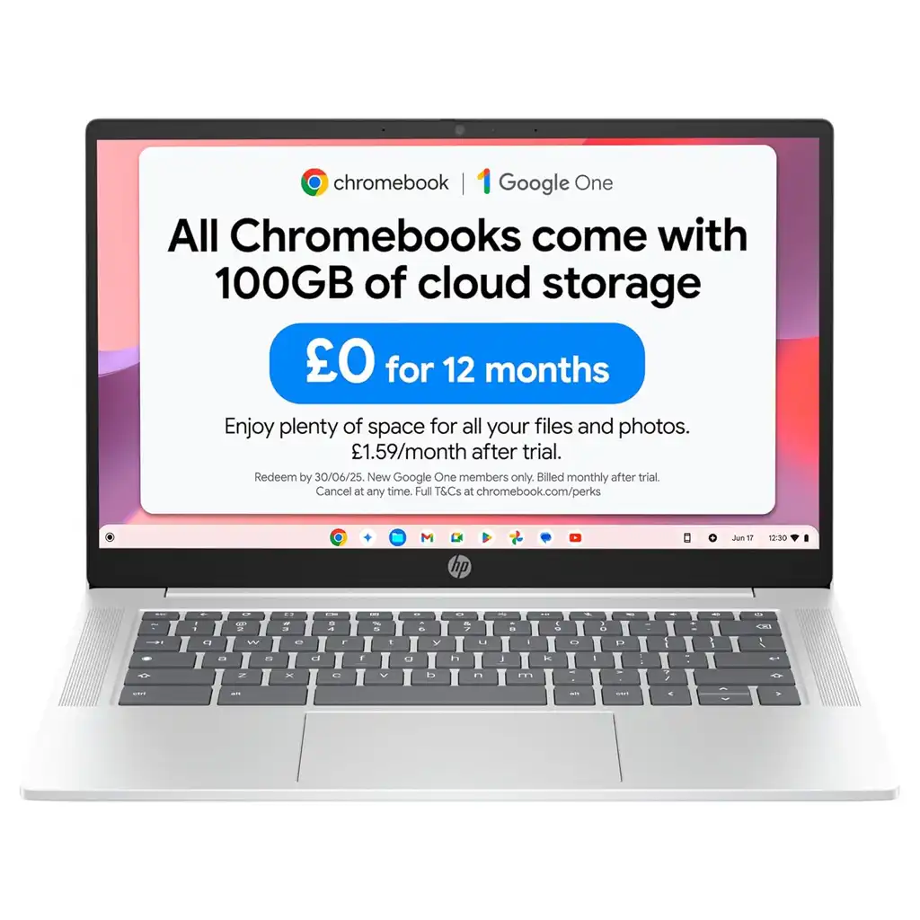 HP Chromebook 14-Inch Intel N100, 4GB RAM, 128GB SSD, Chrome OS, 12hr Battery Life HP Chromebook 14-Inch Intel N100, 4GB RAM, 128GB SSD, Chrome OS, 12hr Battery Life
