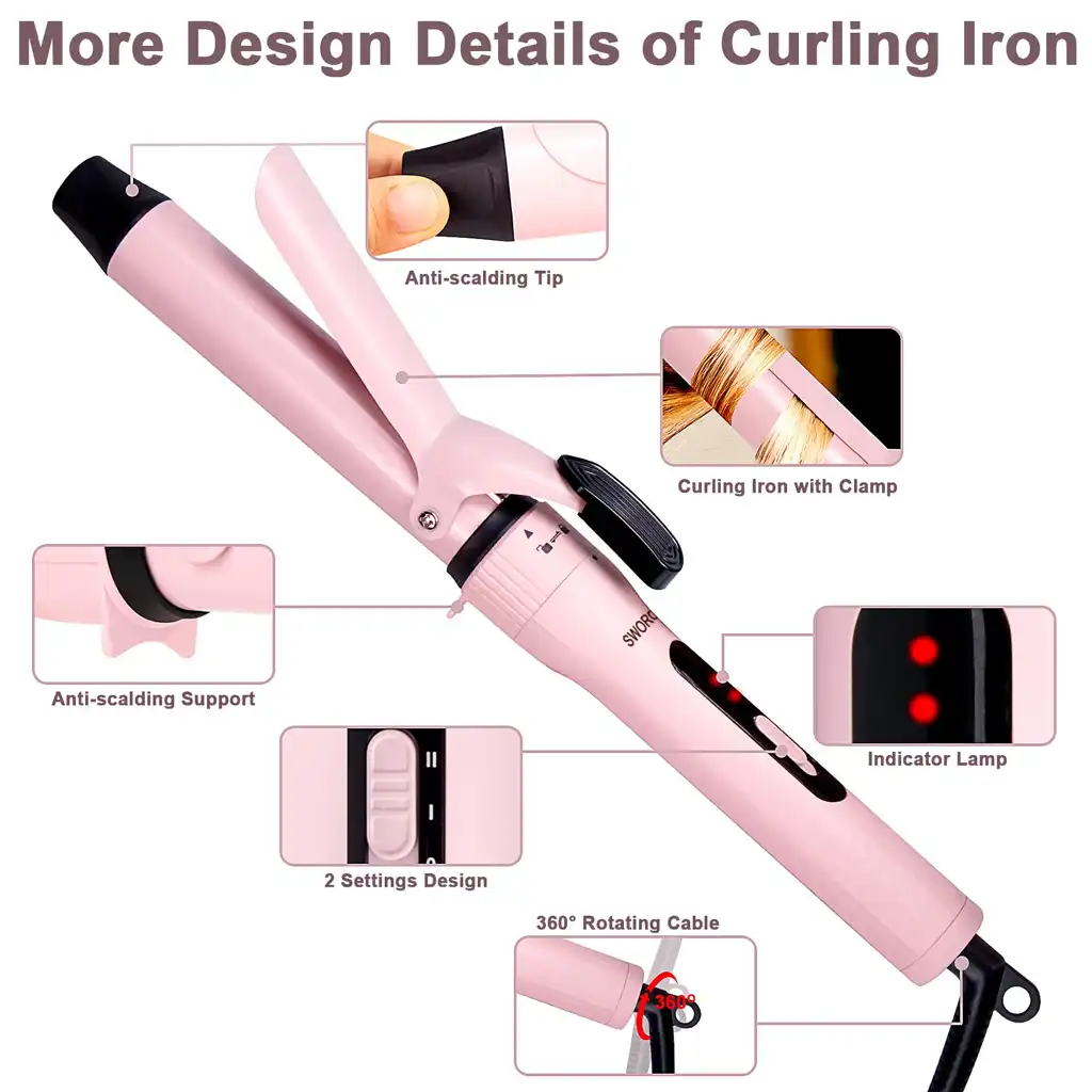 4-in-1 Ceramic Hair Curler & Straightener Brush Set 4-in-1 Ceramic Hair Curler & Straightener Brush Set