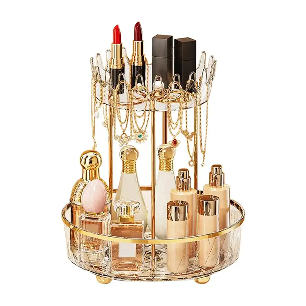 2-Tier Rotating Makeup Organiser for Skincare & Perfume 2-Tier Rotating Makeup Organiser for Skincare & Perfume