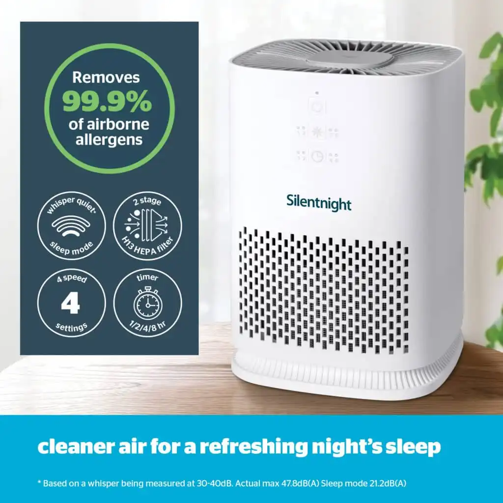 Silentnight Airmax 800 HEPA Air Purifier with Filter Replacement Silentnight Airmax 800 HEPA Air Purifier with Filter Replacement