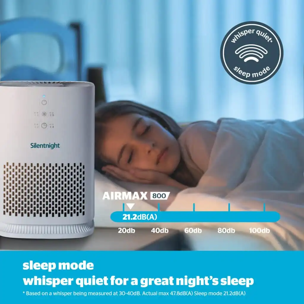 Silentnight Airmax 800 HEPA Air Purifier with Filter Replacement Silentnight Airmax 800 HEPA Air Purifier with Filter Replacement