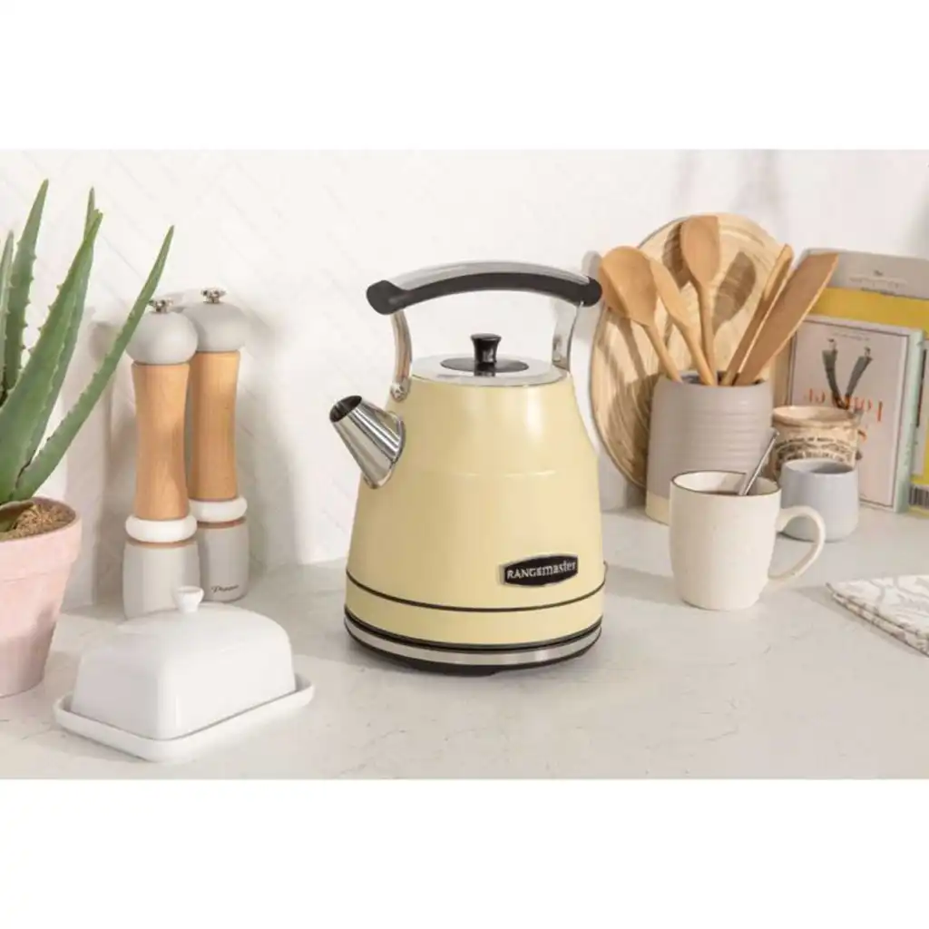 Rangemaster RMCLDK201CM Quiet Boil Cordless Kettle 1.7L - Cream Rangemaster RMCLDK201CM Quiet Boil Cordless Kettle 1.7L - Cream