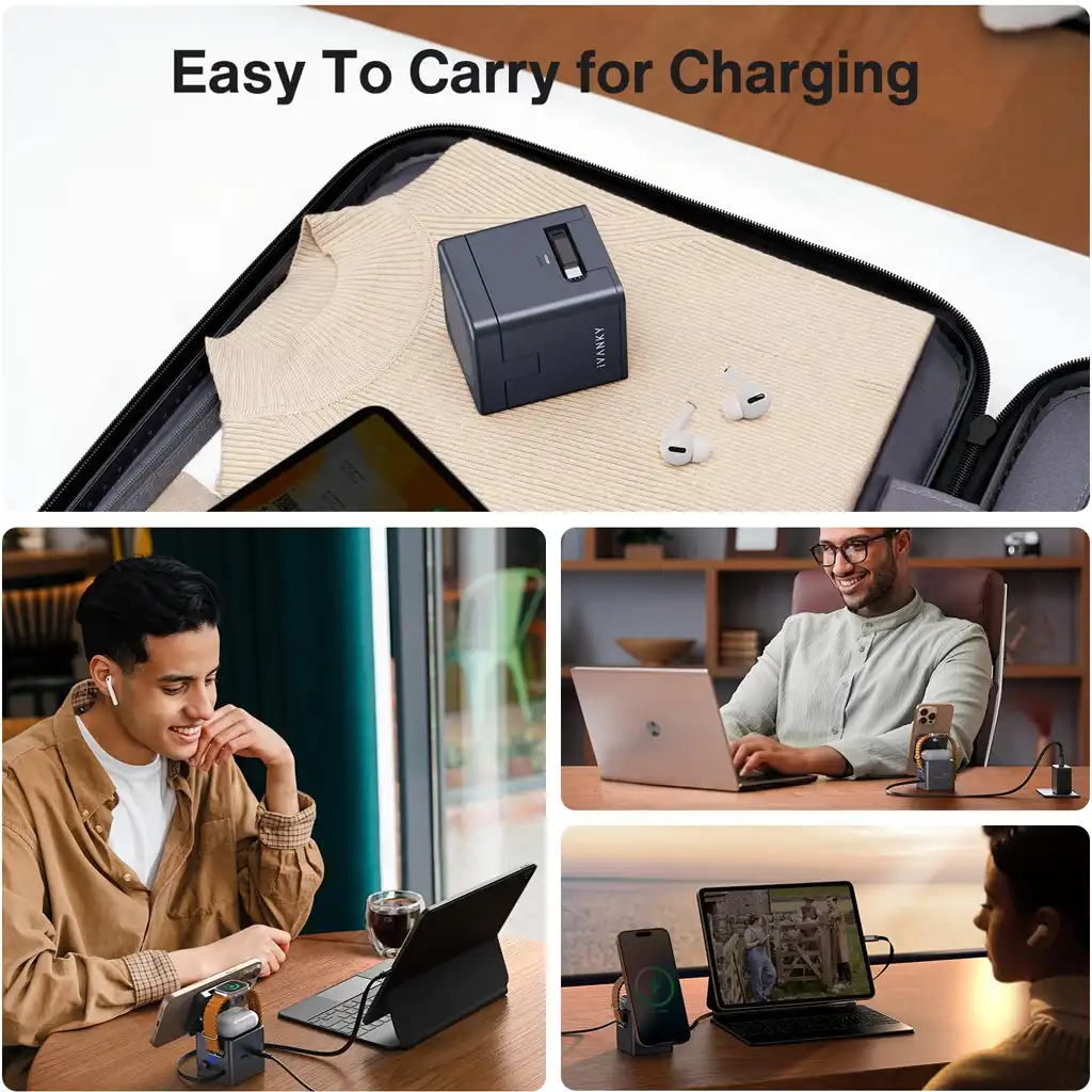 5-in-1 Wireless Charging Station Cube 65W for for Apple iPhone, Watch & AirPods 5-in-1 Wireless Charging Station Cube 65W for for Apple iPhone, Watch & AirPods